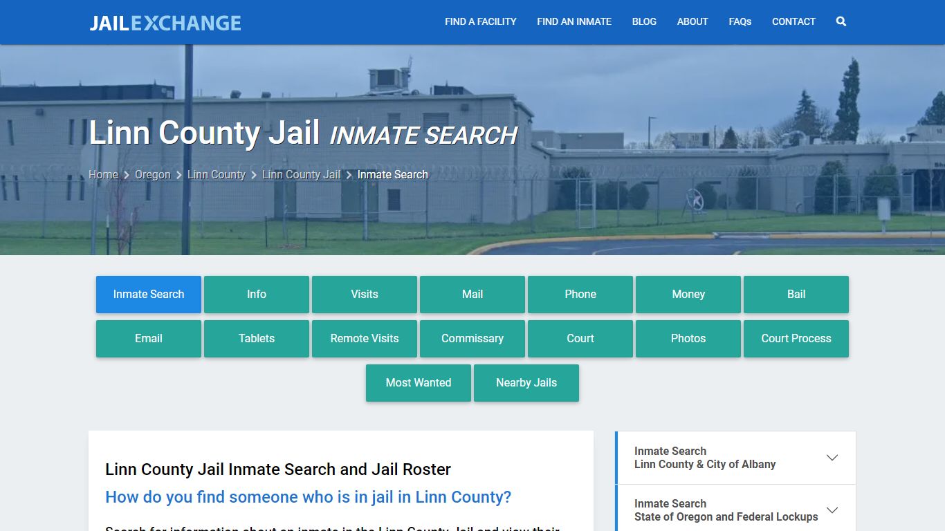Inmate Search: Roster & Mugshots - Linn County Jail, OR
