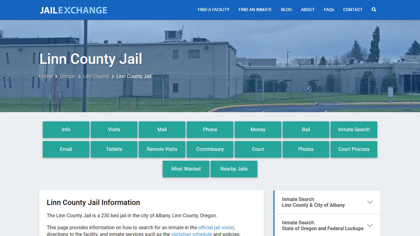 Linn County Jail, OR Inmate Search, Information - Jail Exchange